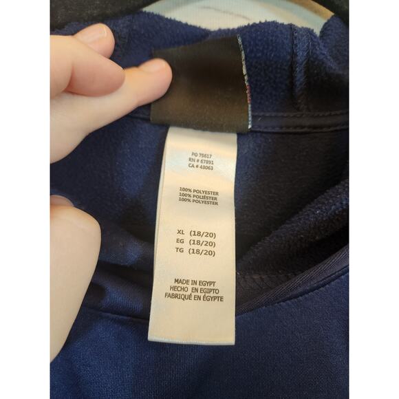 NFL Boys New England Patriots Blue Long Sleeve Pullover Hoodie Sweatshirt XL - Picture 4 of 6